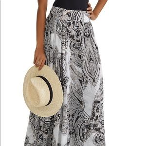 PRINTED CHIFFON MAXI SKIRT